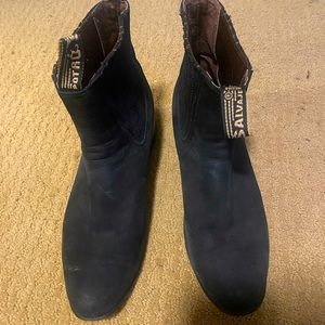 Size mens 11 Potro Salvaje Men's Pull Up Suede Nobuck Western Ankle Boots